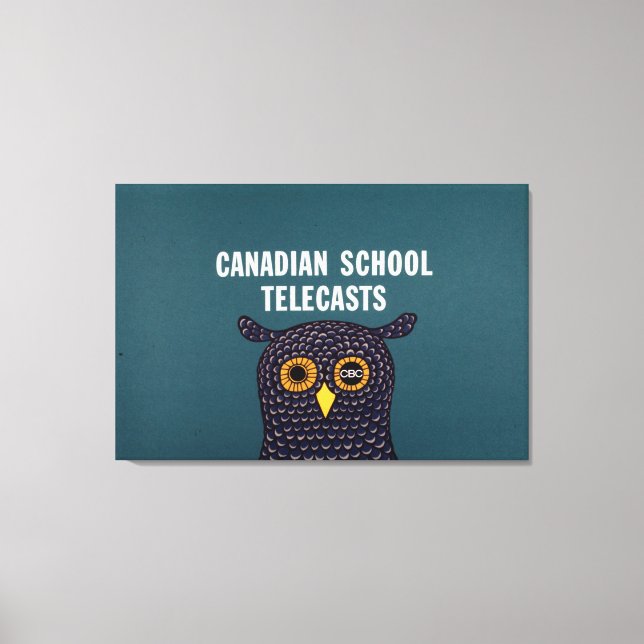 Canadian School Telecasts Leinwanddruck (Vorderseite)