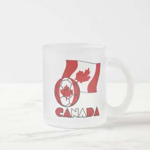Canadian Soccer Ball and Flag Three Sides Personal Mattglastasse