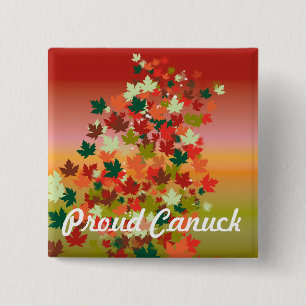 Canadian Sunset Button