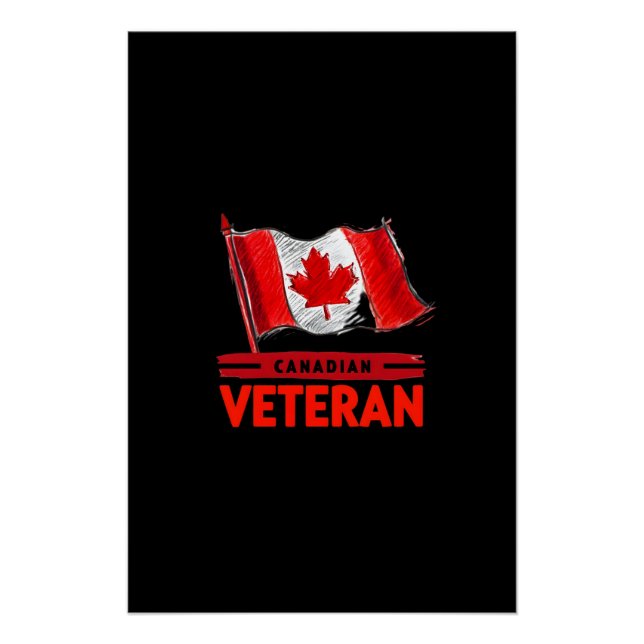 Canadian Veteran Digital Art Design Poster (Vorderseite)