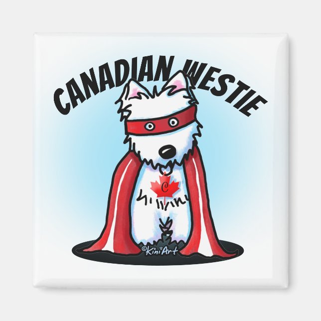 Canadian Westie Magnet (Vorne)