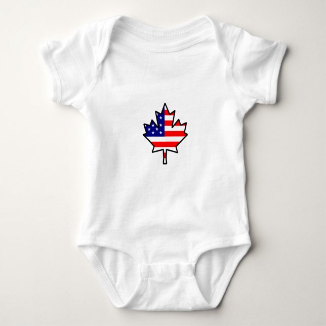 CanadianAmerican Baby Strampler (Vorderseite)