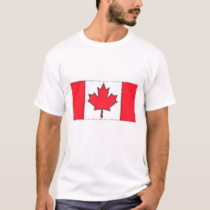Canadien Flaggen-T-Shirt T-Shirt