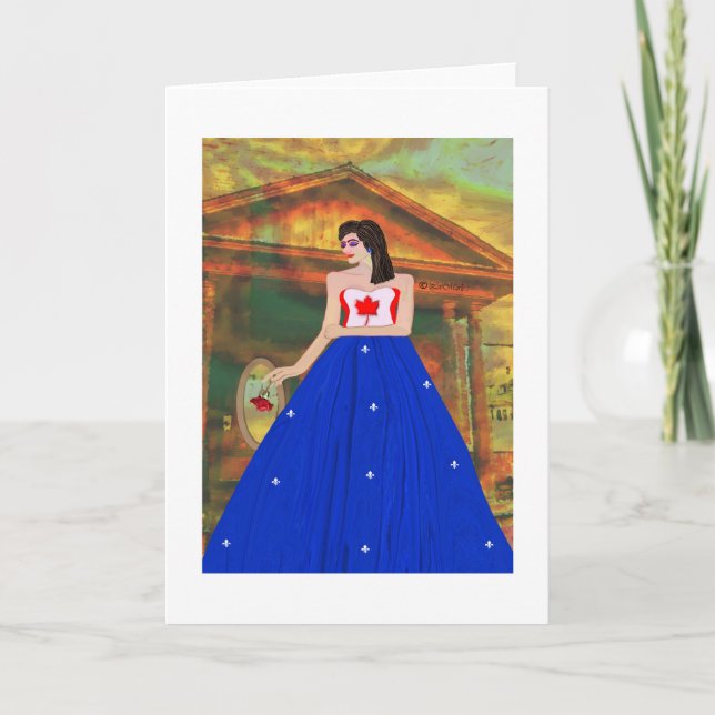 Canadienne Quebecoise LeeMarie kreatives Design Karte (Vorderseite)