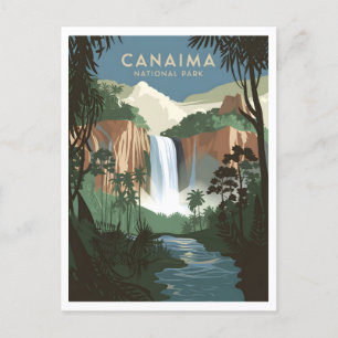 Canaima-Nationalpark Reise-Werbung Postkarte