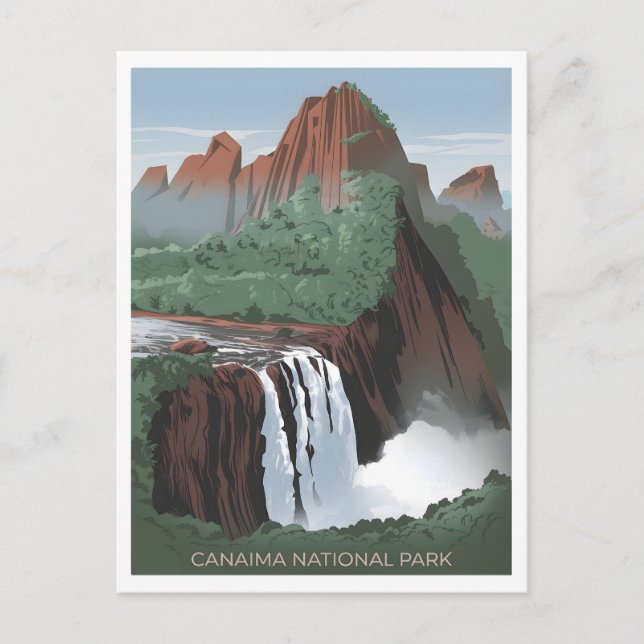 Canaima Nationalpark Venezuela Vintag Postkarte (Vorderseite)
