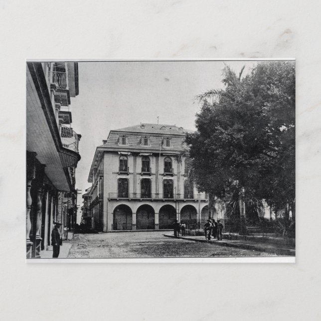 Canal Administration Gebäude, Panama Postkarte (Vorderseite)