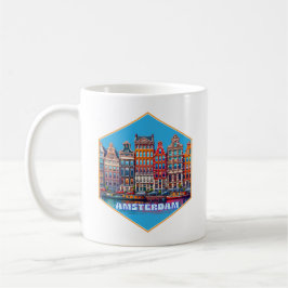 Canal Amsterdam Niederlande Europa Kaffeetasse