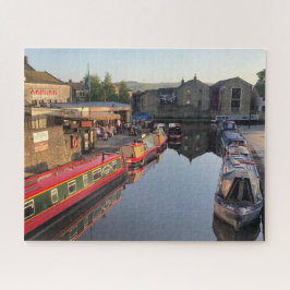 Canal Barges and Canal Basin, Skipton, Yorkshire Puzzle