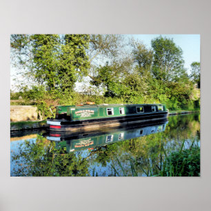 CANAL BOATS UK POSTER