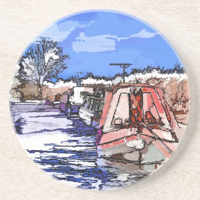 CANAL BOATS UK UNTERSETZER (Vorne)