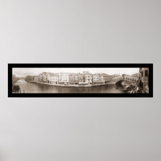 Canal Foto Venedig Italien 1909 Poster