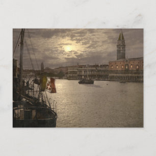 Canal Grande by Moonlight I, Venedig, Italien Postkarte