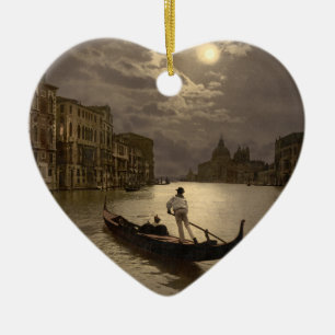 Canal Grande durch Mondschein II, Venedig, Italien Keramikornament