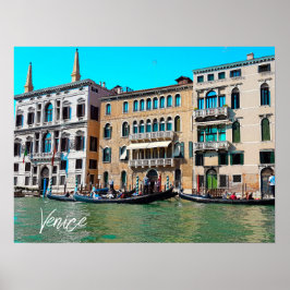 Canal Grande Gondola Boote von Venedig Poster