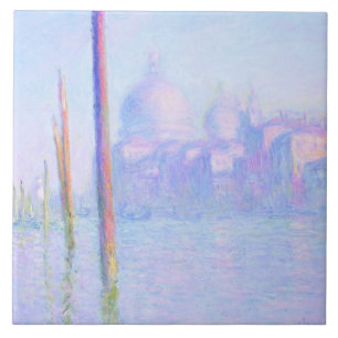 Canal Grande in Venedig (von Claude Monet) Fliese