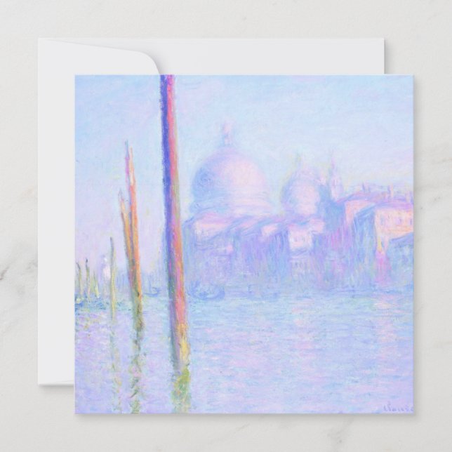 Canal Grande in Venedig (von Claude Monet) Karte (Vorderseite)