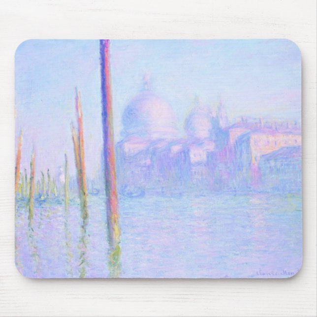 Canal Grande in Venedig (von Claude Monet) Mousepad (Vorne)