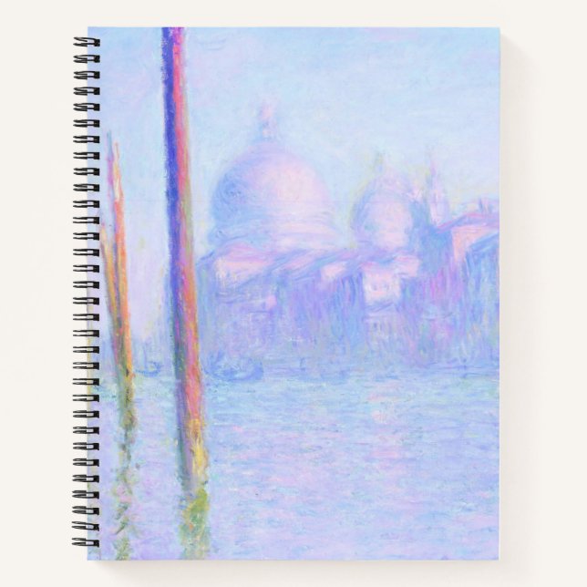 Canal Grande in Venedig (von Claude Monet) Notizbuch (Vorderseite)