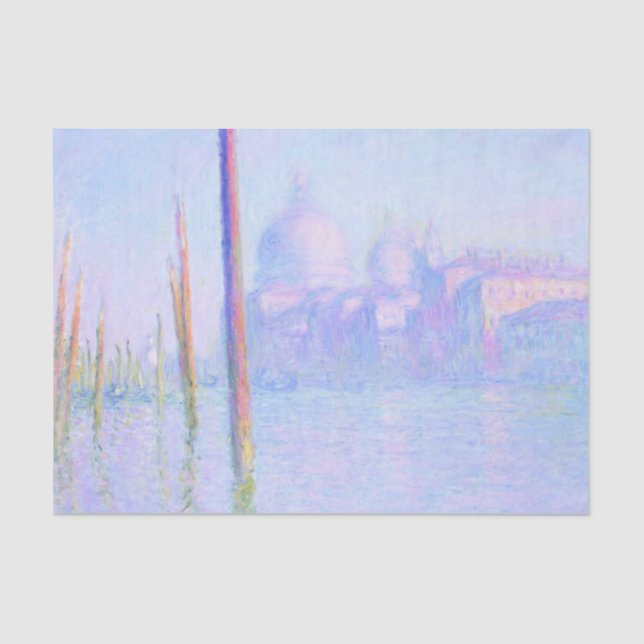 Canal Grande in Venedig (von Claude Monet) Seidenpapier (Vorderseite)