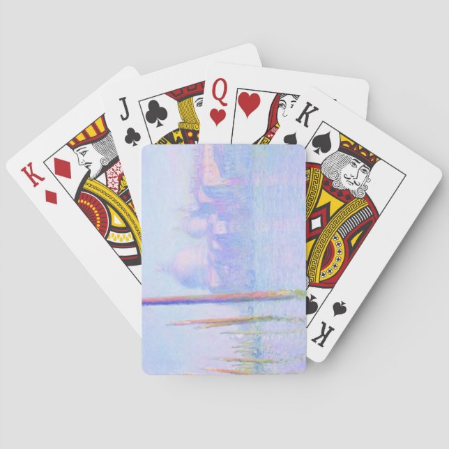 Canal Grande in Venedig (von Claude Monet) Spielkarten (Rückseite)