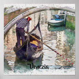 Canal Grande, Venedig, Italien Design Poster