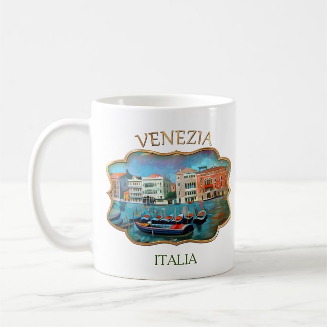 Canal Grande - Venedig, Italien Tasse des Kaffees (Links)