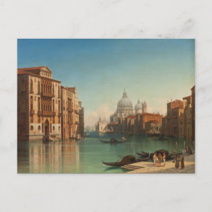 Canal Grande Venedig Vintage Kunst Reisegemälde Postkarte