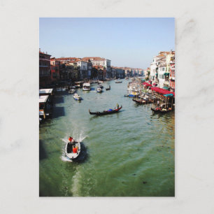 Canal Grande, Venedig von der Rialto-Brücke Postkarte