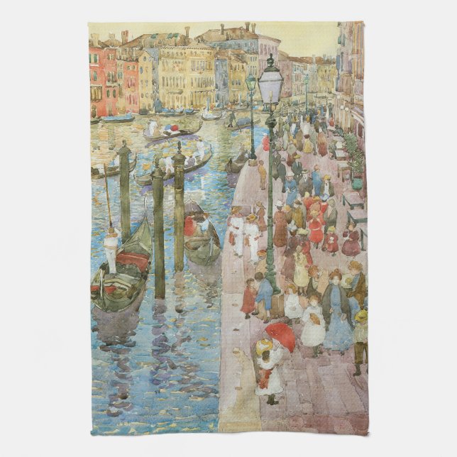 Canal Grande, Venedig von Maurice Prendergast Geschirrtuch (Vertikal)