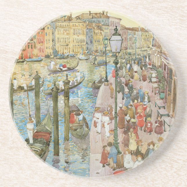 Canal Grande, Venedig von Maurice Prendergast Getränkeuntersetzer (Vorne)