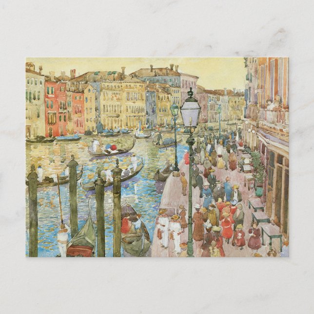 Canal Grande, Venedig von Maurice Prendergast Postkarte (Vorderseite)