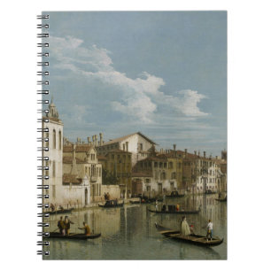 Canal Grande von Palazzo Flangini zu Palazzo Bembo Notizblock