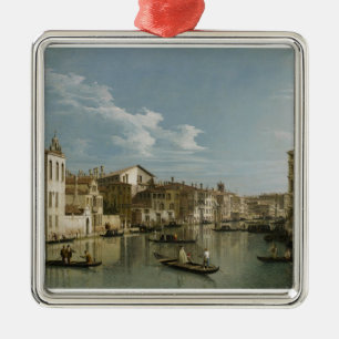 Canal Grande von Palazzo Flangini zu Palazzo Bembo Silbernes Ornament