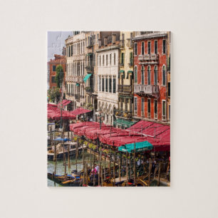 Canal Grande von Venedig Italien mit Gondelbooten Puzzle