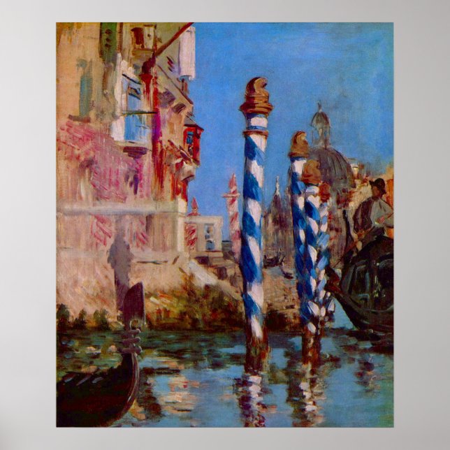Canal Grande von Venedig von Edouard Manet Poster (Vorne)