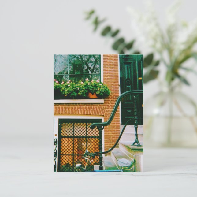 Canal House in Amsterdam Feiertagspostkarte (Stehend Vorderseite)