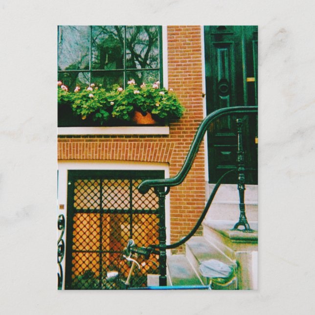 Canal House in Amsterdam Postkarte (Vorderseite)