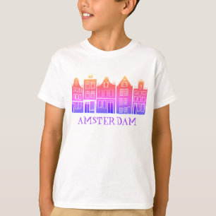 Canal House Row Amsterdam Holland T-Shirt