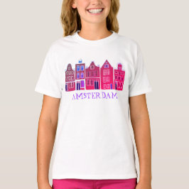 Canal House Row Amsterdam Holland T-Shirt
