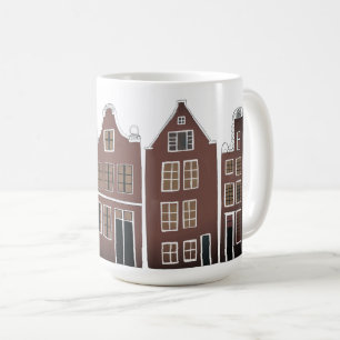 Canal Houses Row Amsterdam Holland Holland Travel Kaffeetasse