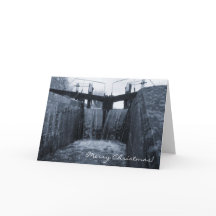 Canal lock Weihnachten