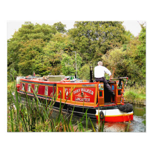 CANAL NARROWBOATS FOTODRUCK