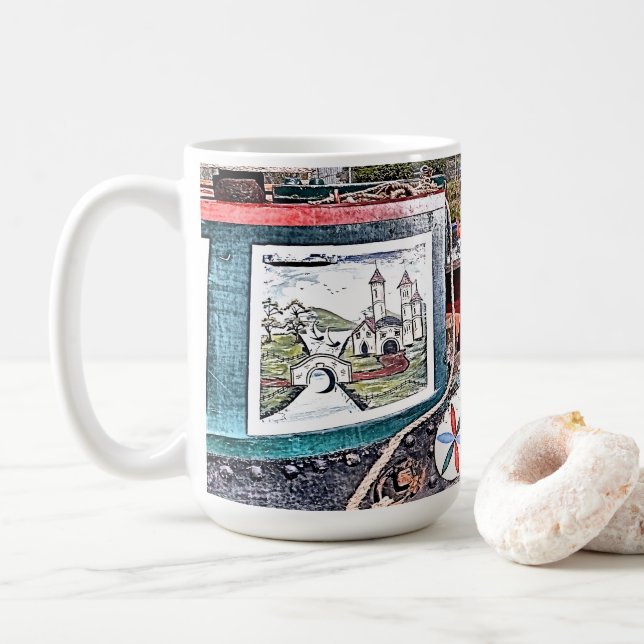 CANAL NARROWBOATS KAFFEETASSE (Mit Donut)