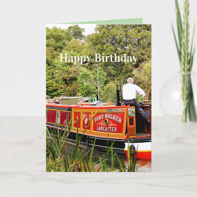 CANAL NARROWBOATS KARTE (Vorderseite)