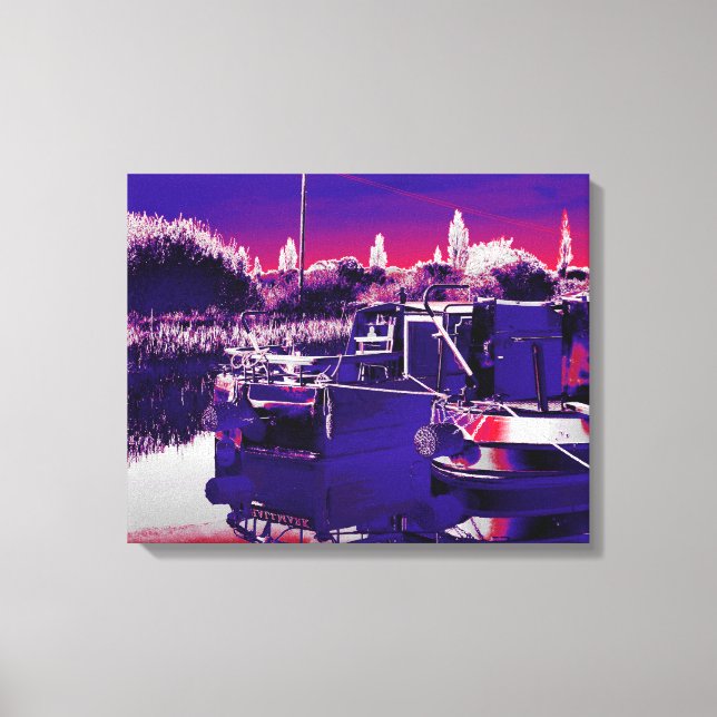 CANAL NARROWBOATS LEINWANDDRUCK (Vorderseite)
