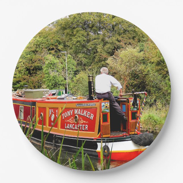 CANAL NARROWBOATS PAPPTELLER (Vorderseite)