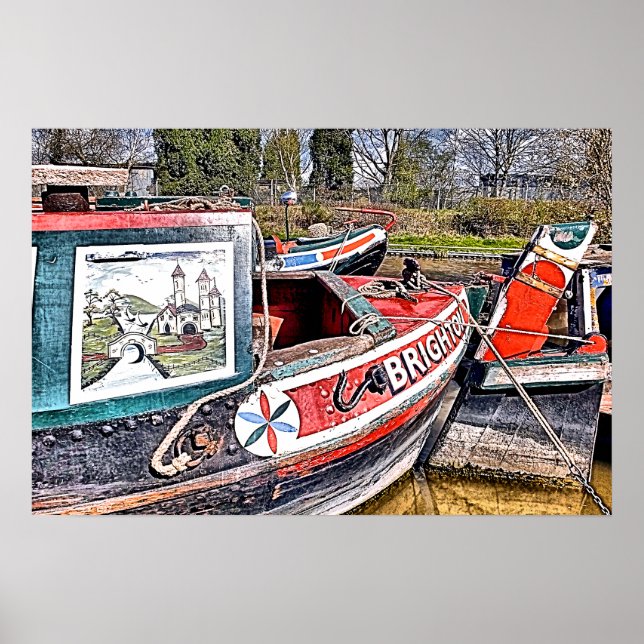 CANAL NARROWBOATS POSTER (Vorne)