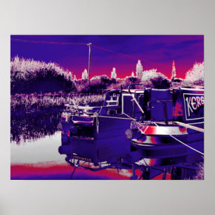 CANAL NARROWBOATS POSTER