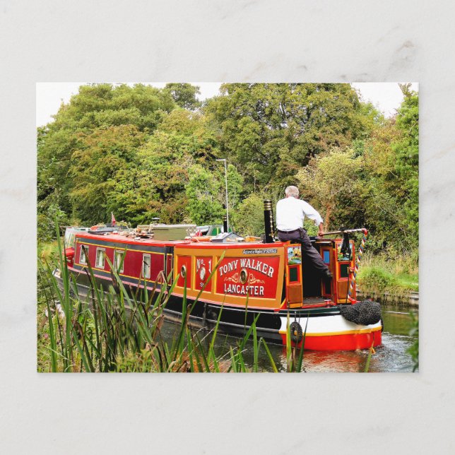 CANAL NARROWBOATS POSTKARTE (Vorderseite)